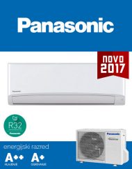 Panasonic KIT‑TZ20‑TKE klima, tiho delovanje 20dB, R32 plin, A++ učinkovitost